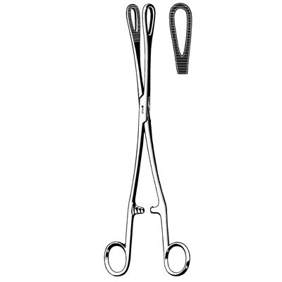 Rampley Sponge Forceps, Straight, 10" (25.0 Cm)